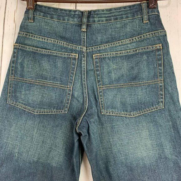Old Navy 33 Straight‎ Fit Blue Jeans Pants Denim Mens - Picture 5 of 12